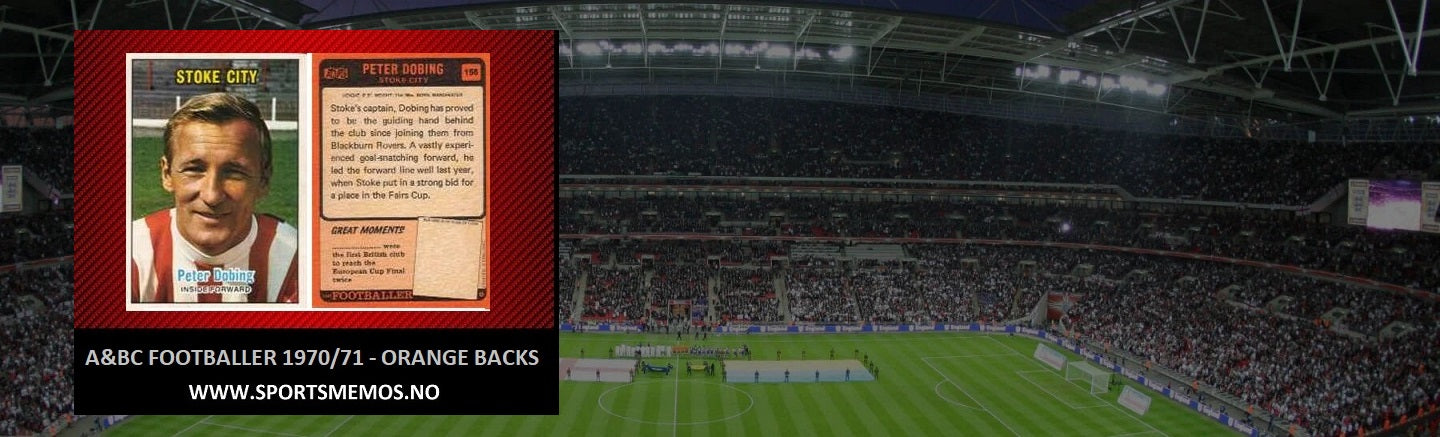 A&BC 1970/71 FOOTBALLER - ORANGE BACKS