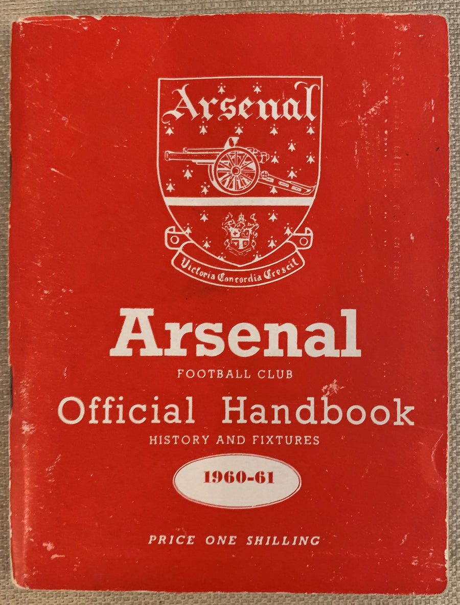 ARSENAL - 1960/61- ARSENAL OFFICIAL HANDBOOK SEASON 1960/61