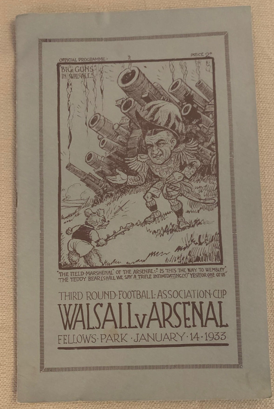 ARSENAL - 1933-14.01 - WALSALL VS ARSENAL