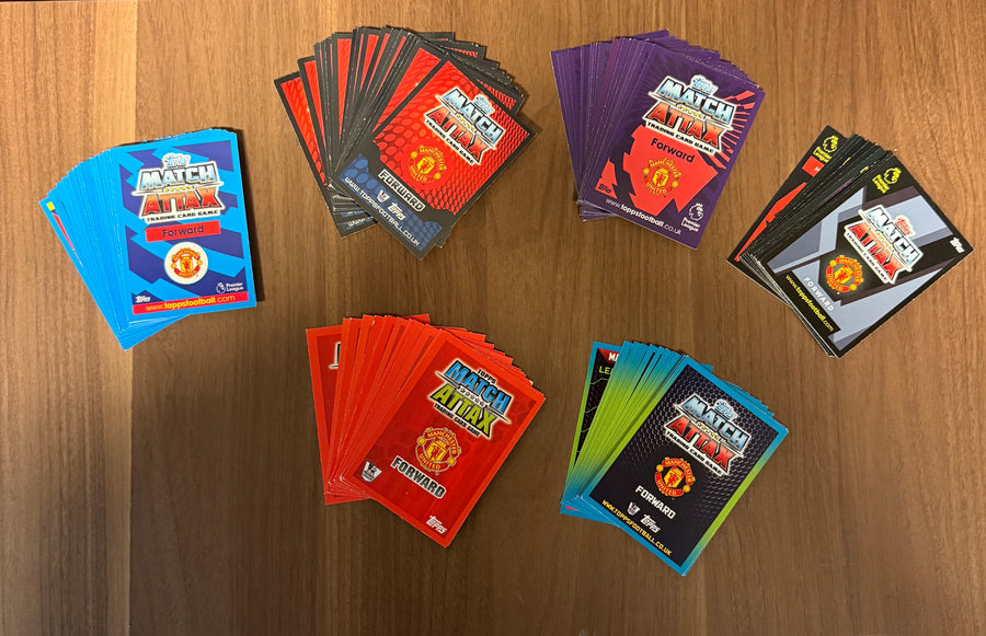 MANCHESTER UNITED - "SUPERLOT" - MATCH ATTAX - 6 ÅRGANGER