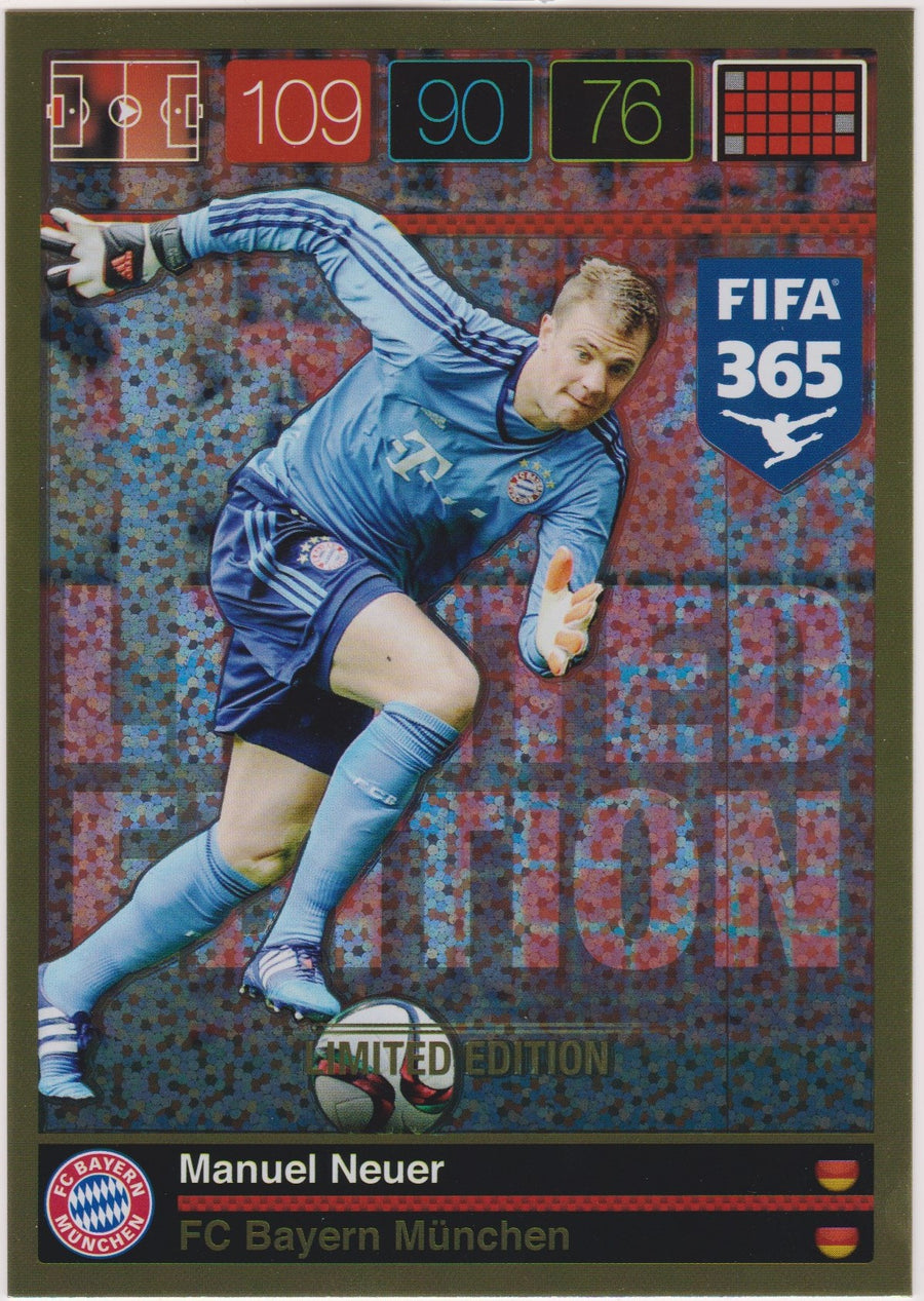LE-2016. MANUEL NEUER - BAYERN MUNCHEN - LIMITED EDITION - STORFORMAT KORT