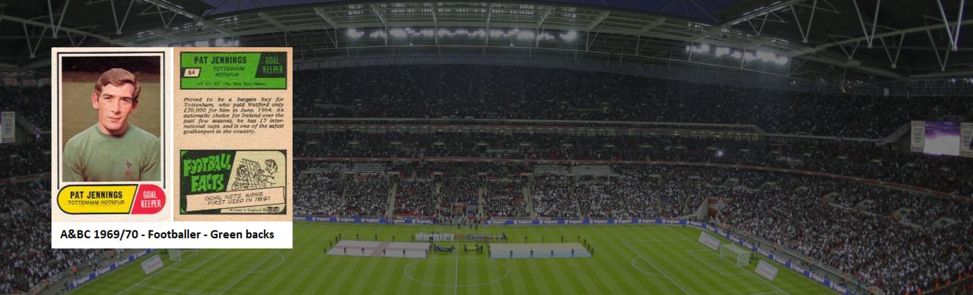 A&BC 1969/70 FOOTBALLER - GREEN BACKS