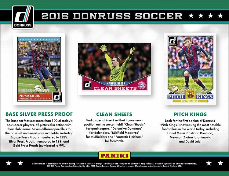 PANINI DONRUSS 2015 - DEFENSIVE DYNAMOS