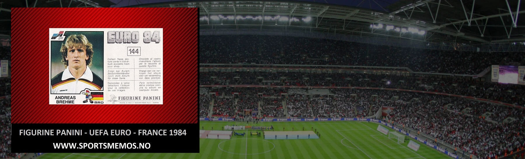 PANINI - FRANCE - EURO 84