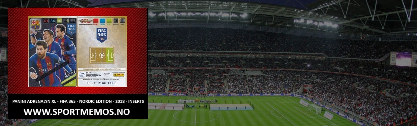 PANINI FIFA 365 ADRENALYN XL 2018 - NORDIC EDITION - INSERTS