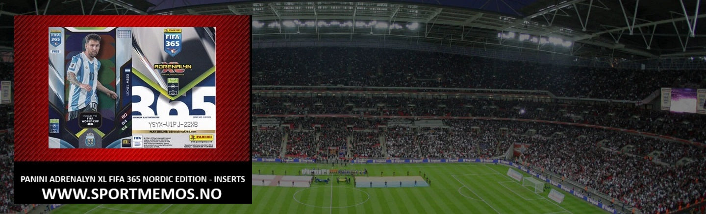 PANINI ADRENALYN XL FIFA 365 NORDIC EDITION 2025/26 - INSERTS
