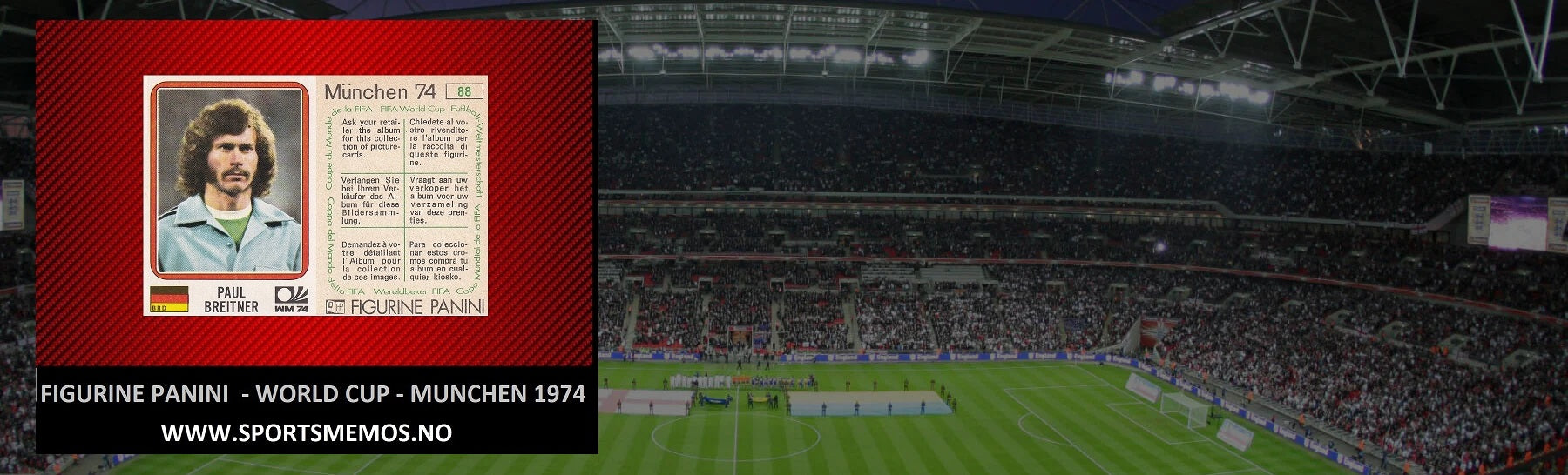 FIGURINE PANINI WORLD CUP 1974