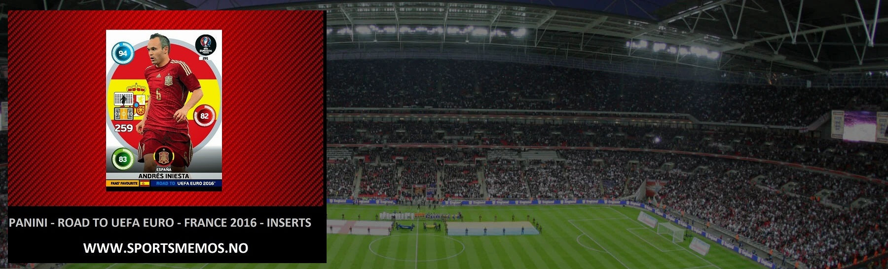 PANINI ADRENALYN XL - ROAD TO UEFA EURO - FRANCE 2016 - INSERTS