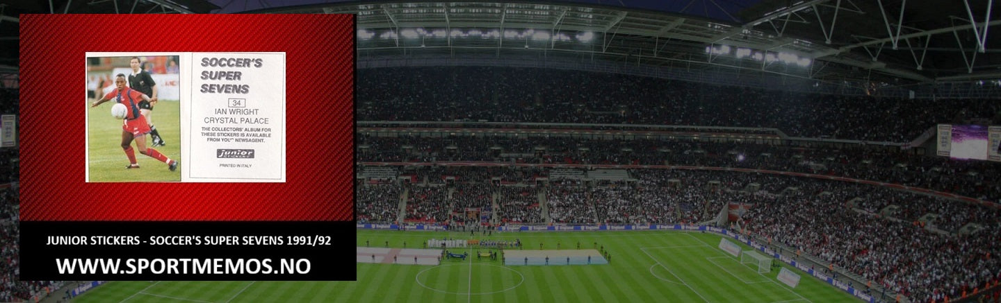 JUNIOR STICKERS - SOCCER'S SUPER SEVENS 1991/92