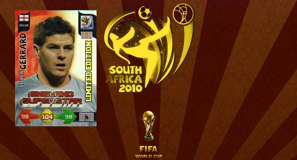PANINI ADRENALYN  XL WORLD CUP 2010 SOUTH AFRICA - ENGLAND SUPERSTARS LIMITED EDITION