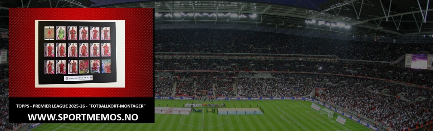 TOPPS PREMIER LEAGUE 2025/26 - "FOTBALLKORT-MONTAGER"