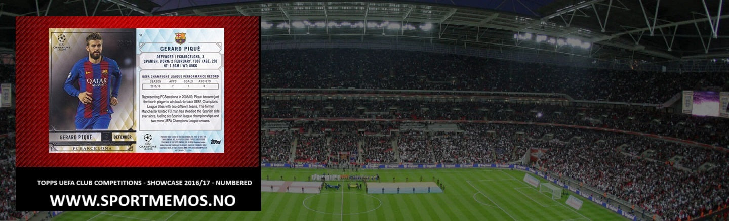 TOPPS UCC SHOWCASE 2016/17 - NUMMERERTE