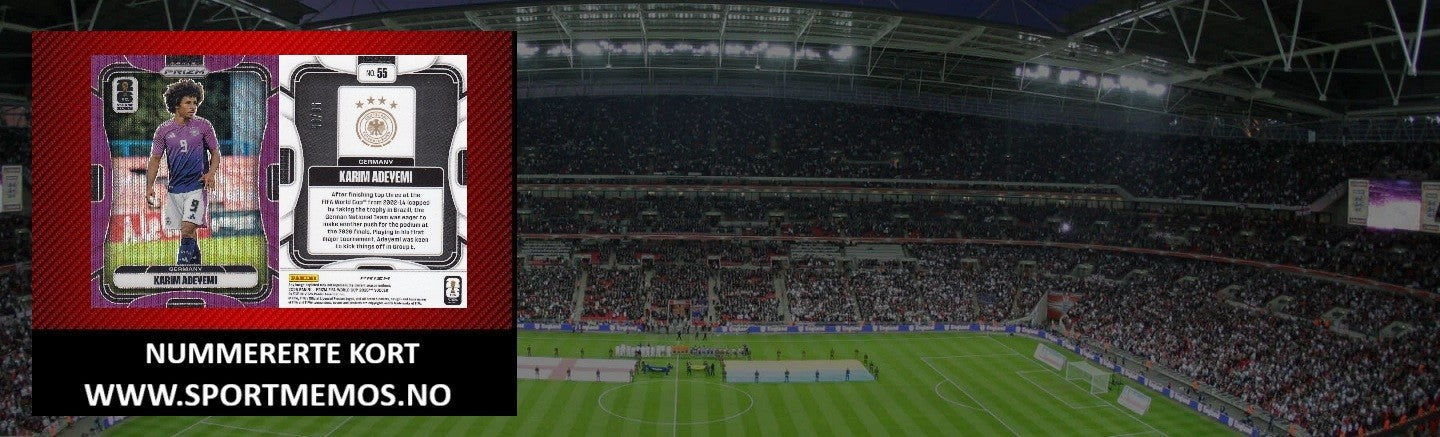 PANINI PRIZM FIFA WORLD CUP 2026 - NUMMERERTE KORT