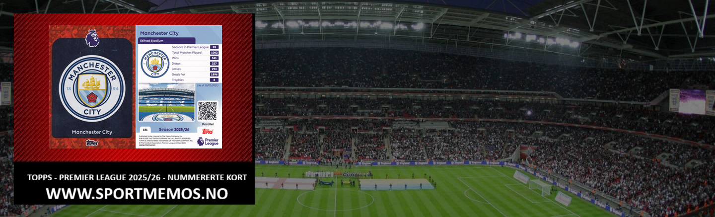 TOPPS PREMIER LEAGUE 2025/26 - NUMMERERTE PARALLELLER
