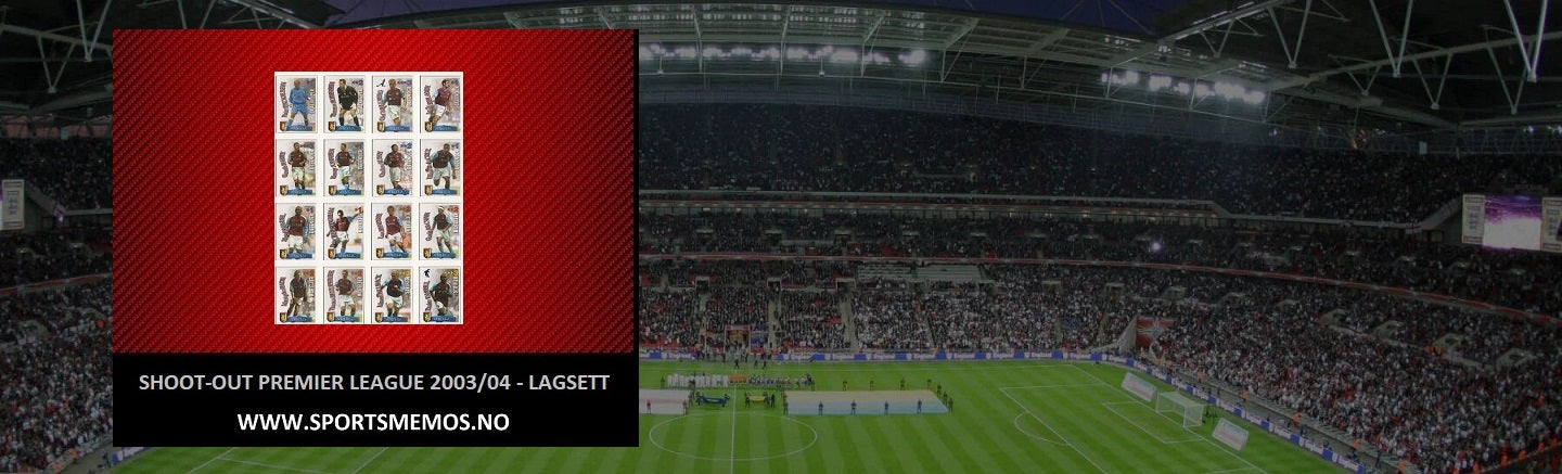SHOOT OUT PREMIER LEAGUE 2003/04 - GREEN BACK - LAGSETT