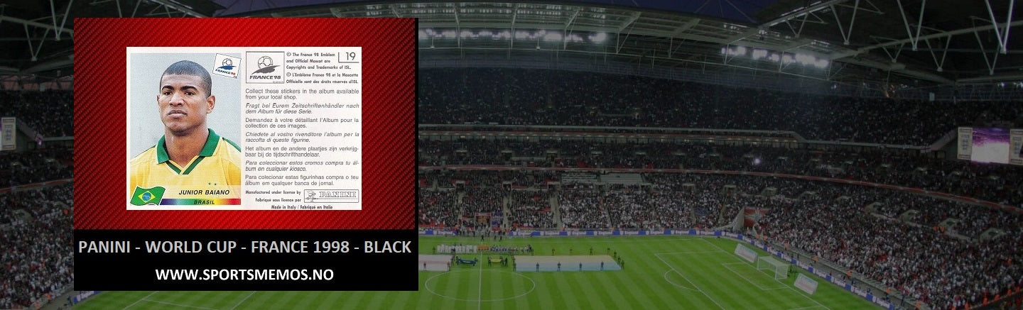 PANINI STICKERS - WORLD CUP -  FRANCE 98 - BLACK BACKS