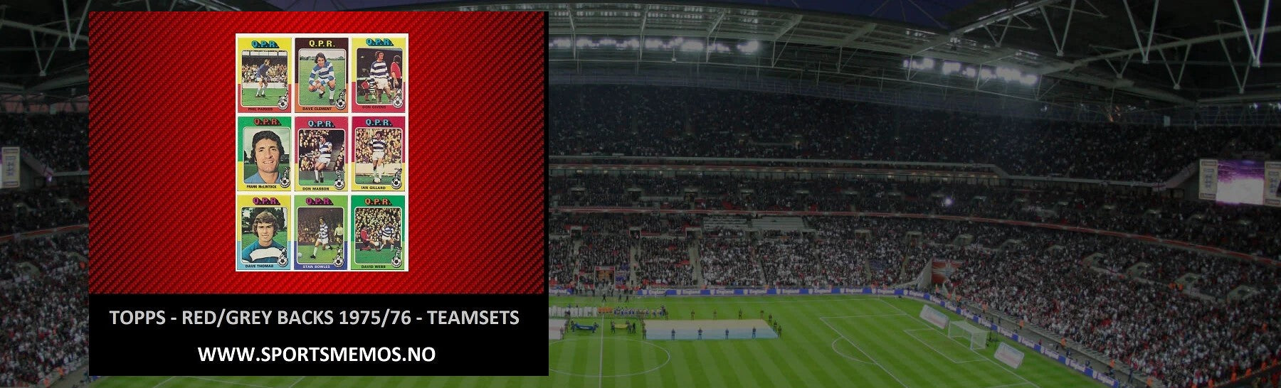 TOPPS FOOTBALLER RED/GRAY BACKS 1975/76 - TEAMSETS