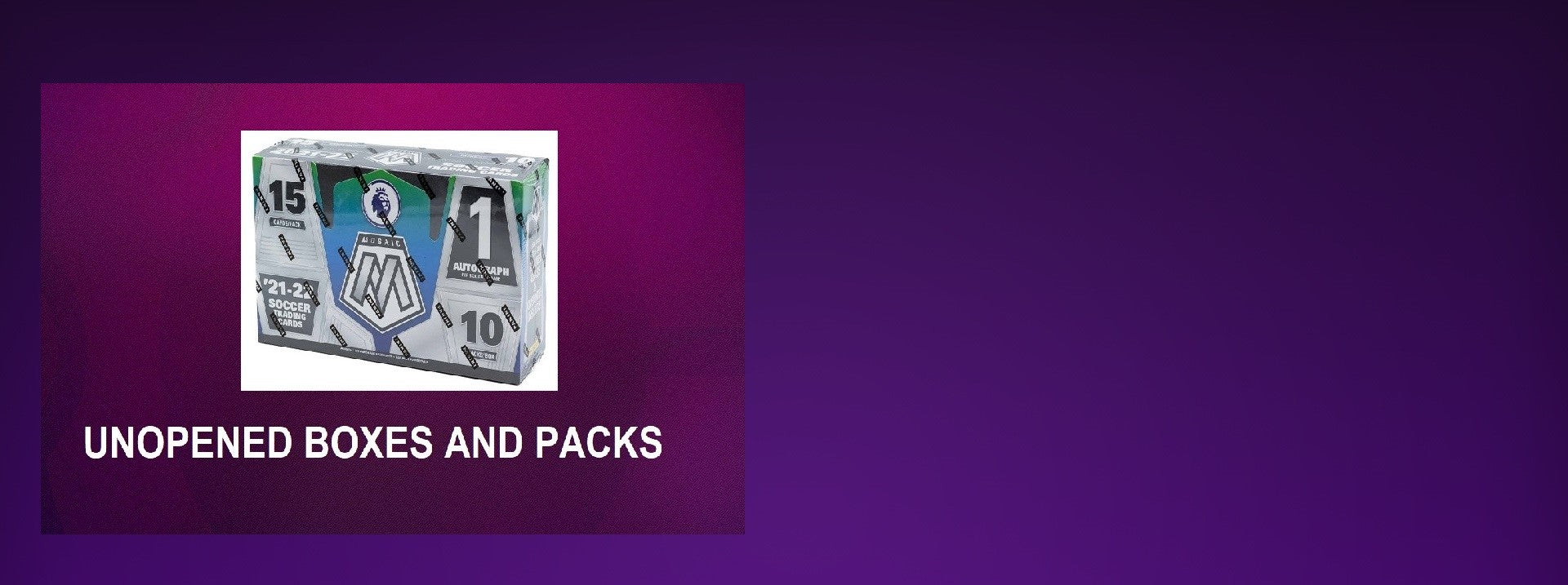 PANINI MOSAIC - PREMIER LEAGUE 2021/22 - BOXES AND PACKS