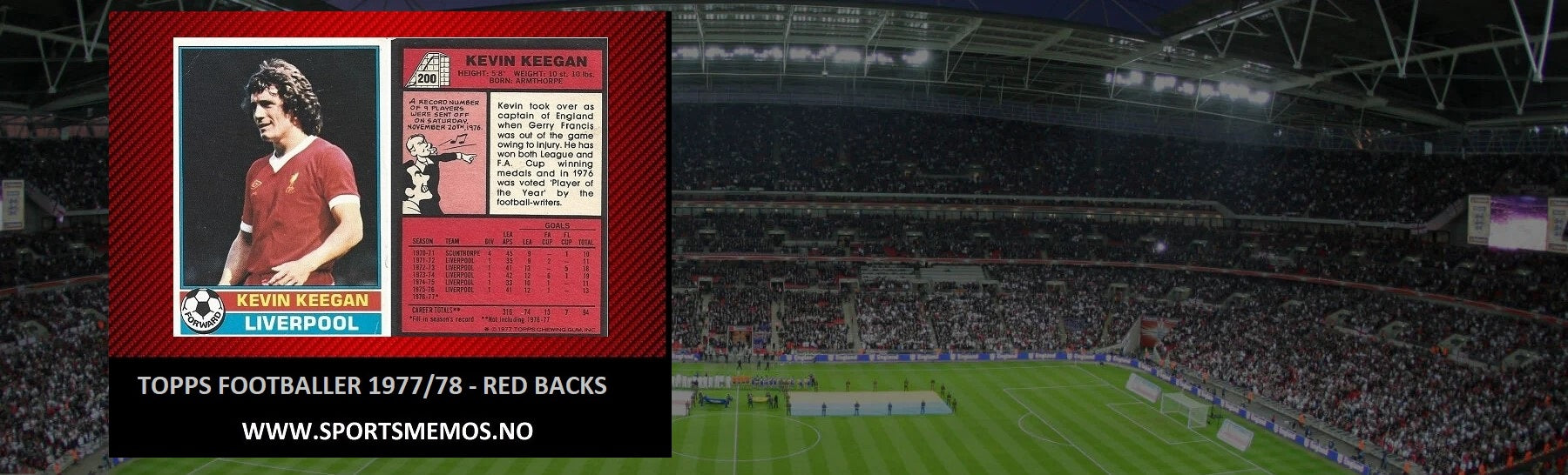 TOPPS 1977/78 Footballer - Red backs