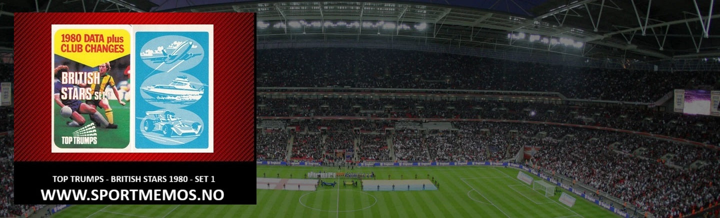 TOP TRUMPS - BRITISH STARS 1980 - SET 1