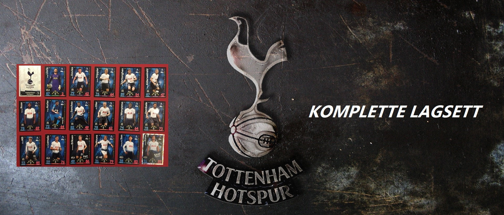 TOTTENHAM KOMPLETTE LAGSETT