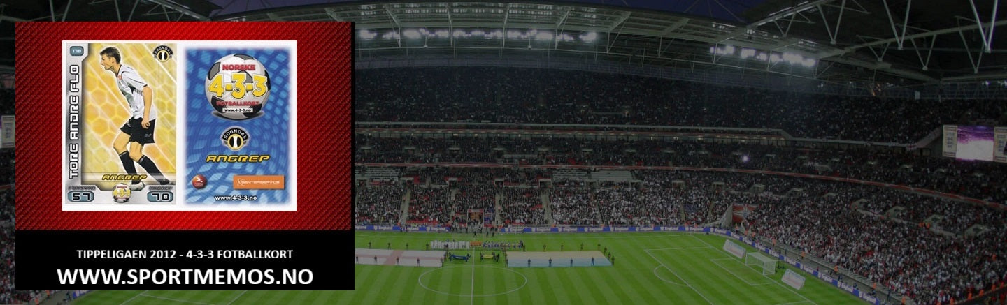 TIPPELIGAEN 2012 ENKELTKORT - 4-3-3 FOTBALLKORT
