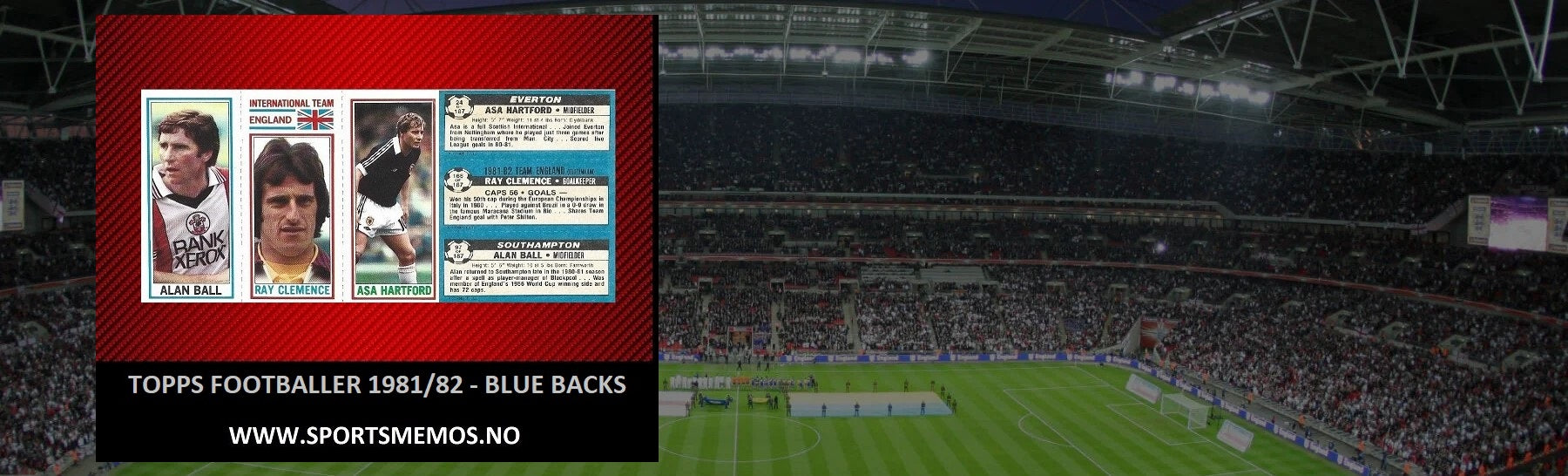 TOPPS  1981/82  FOOTBALLERS - LIGHT BLUE BACKS