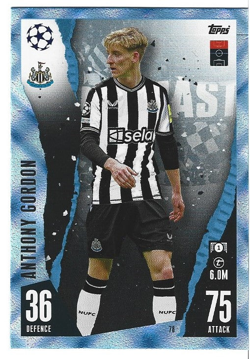 078. ANTHONY GORDON - NEWCASTLE UNITED - CRYSTAL