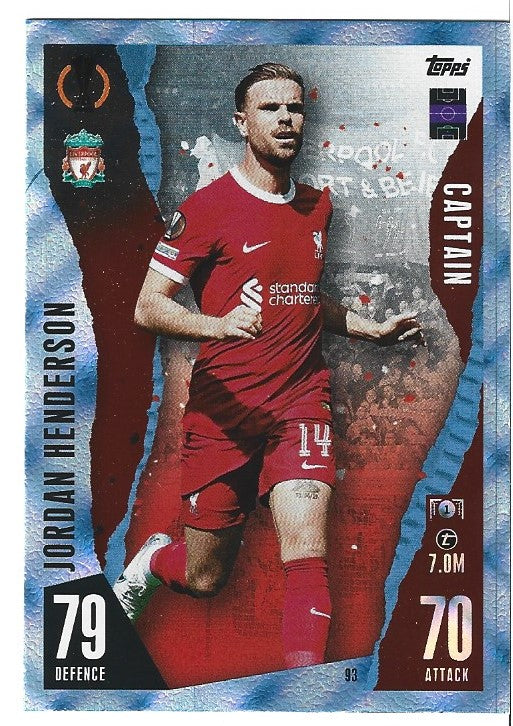 093. JORDAN HENDERSON - LIVERPOOL - CAPTAIN - CRYSTAL