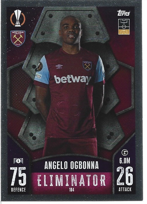 104.  Angelo Ognonna  - West Ham United  -  Eliminator