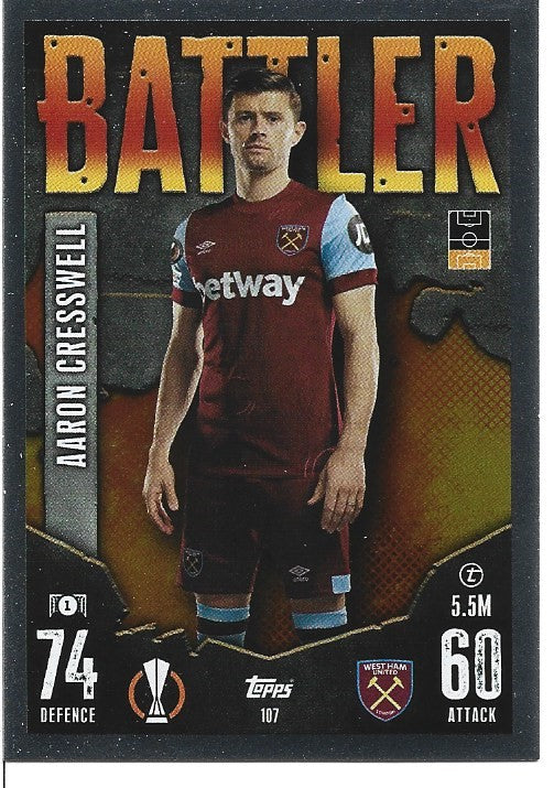 107.  Aaron Cresswell  - West Ham United -  Battler