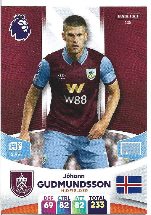 108.  Jóhann Berg Guðmundsson - Burnley