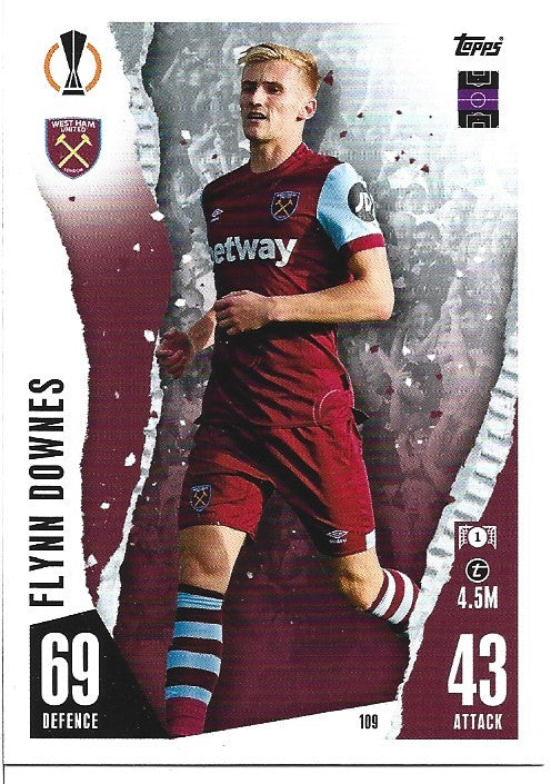 109.  Flynn Downes  - West Ham United