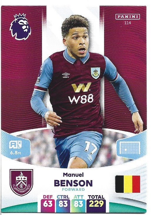 114.  Manuel Benson - Burnley