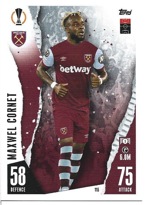 115.  Maxwell Cornet  - West Ham United