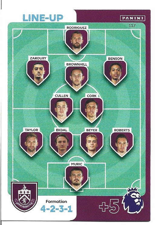 117.  Line-Up - Burnley