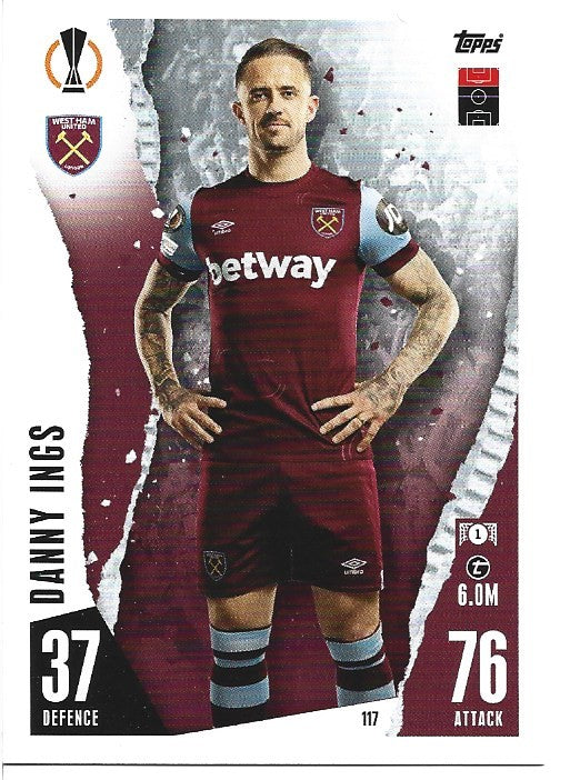 117.  Danny Ings  - West Ham United