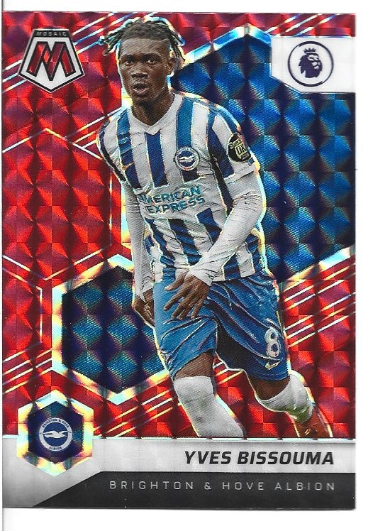 120. Yves Bissouma - Brighton & Hove Albion - RED MOSAIC