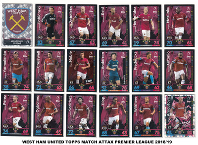 WEST HAM UNITED - "SUPERLOT" - MATCH ATTAX - 11 LAGSETT