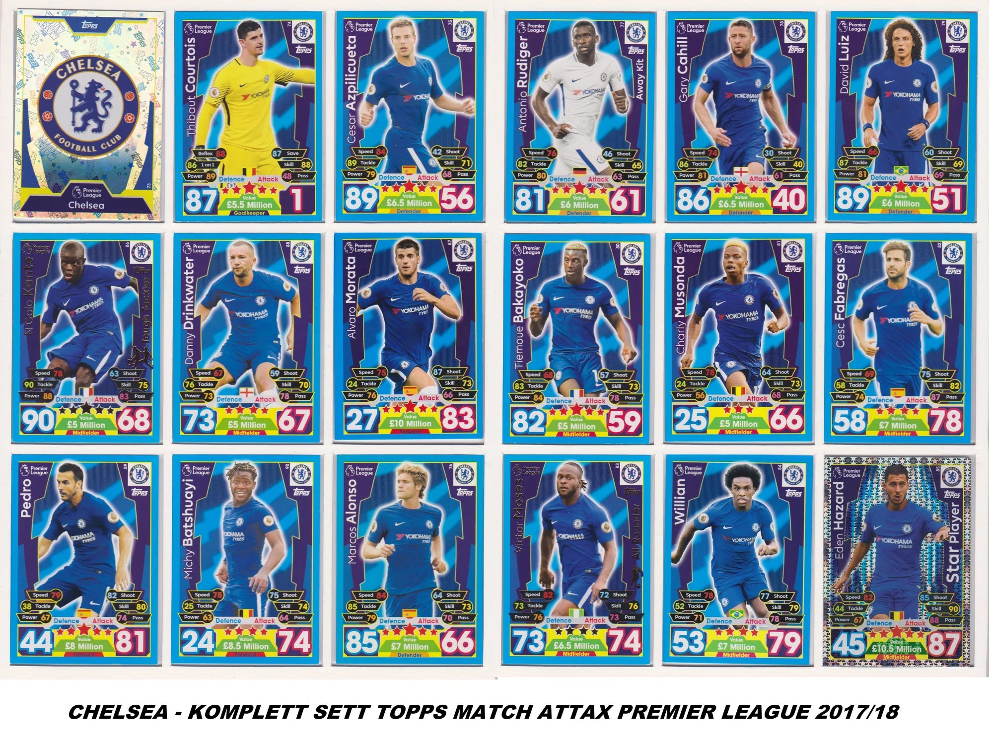 CHELSEA LAGSETT - FÅ 3 BETAL FOR 2 - TOPPS MATCH ATTAX 2012/13, 2017/18 & 2018/19