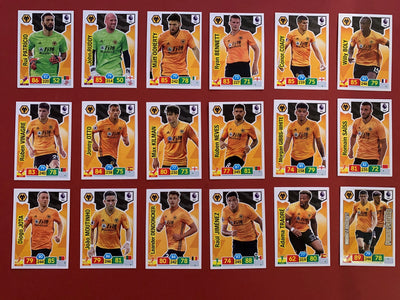 WOLVERHAMPTON WANDERERS - LOT - SHOOT OUT, MATCH ATTAX OG ADRENALYN XL
