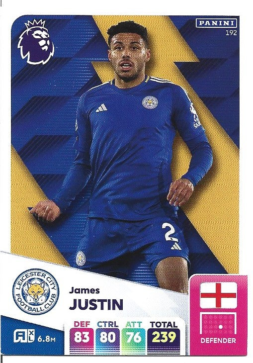 192. JAMES JUSTIN - LEICESTER CITY