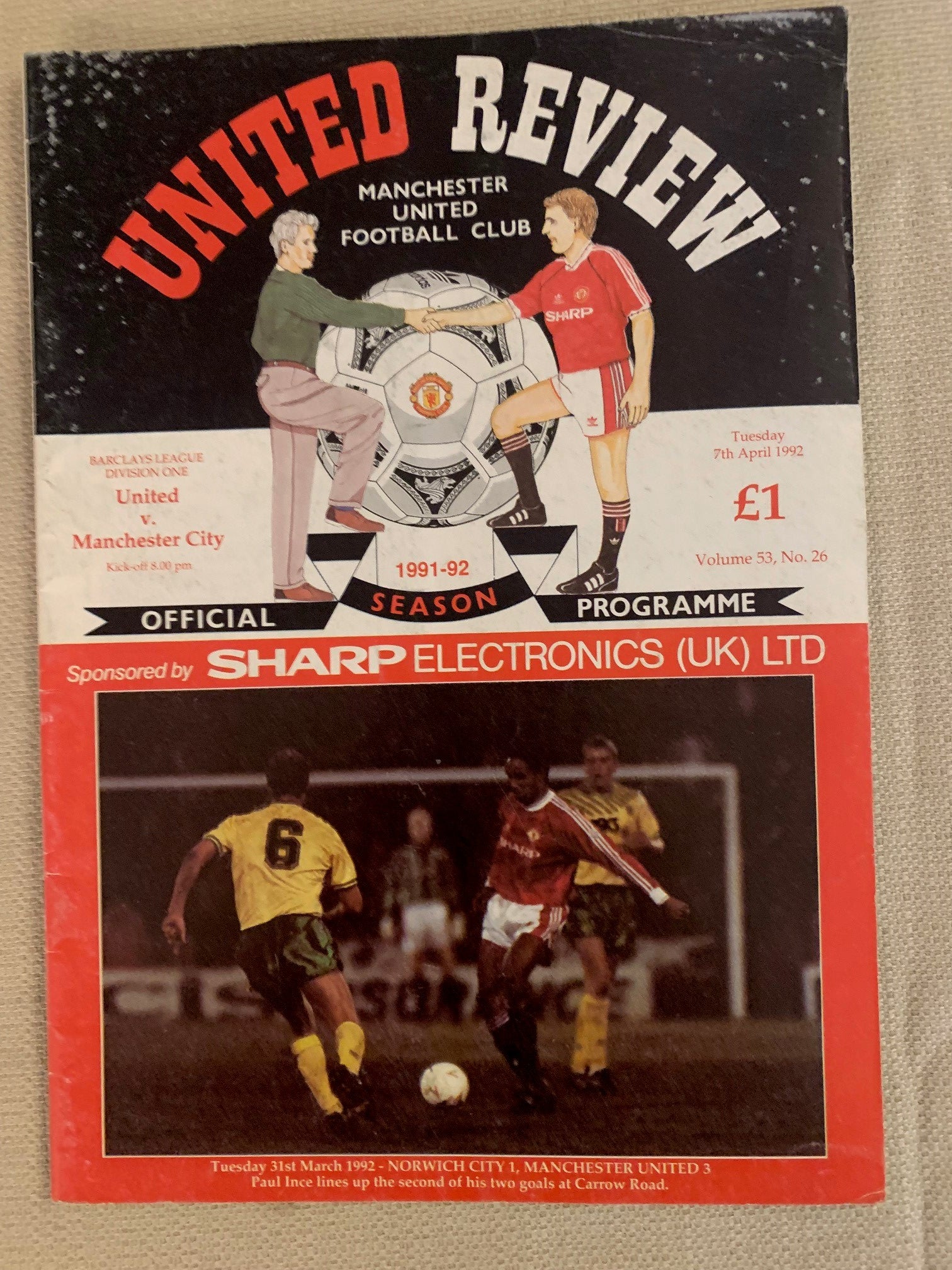 1992-07.04 - MANCHESTER UNITED VS MANCHESTER CITY