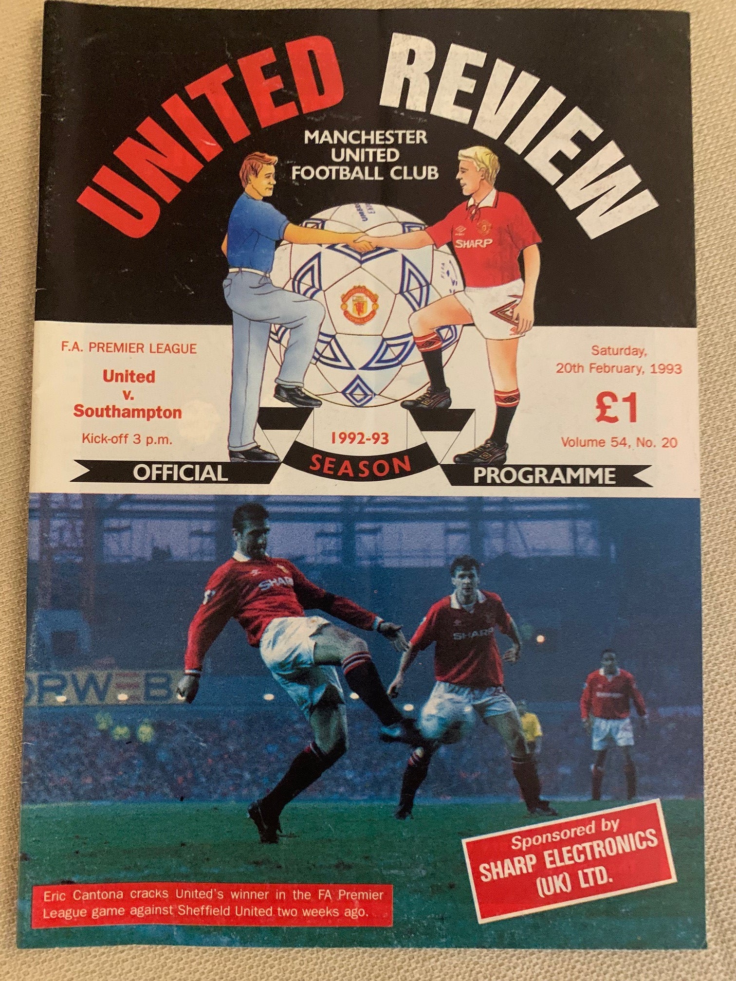 1993-20.02 - MANCHESTER UNITED VS SOUTHAMPTON
