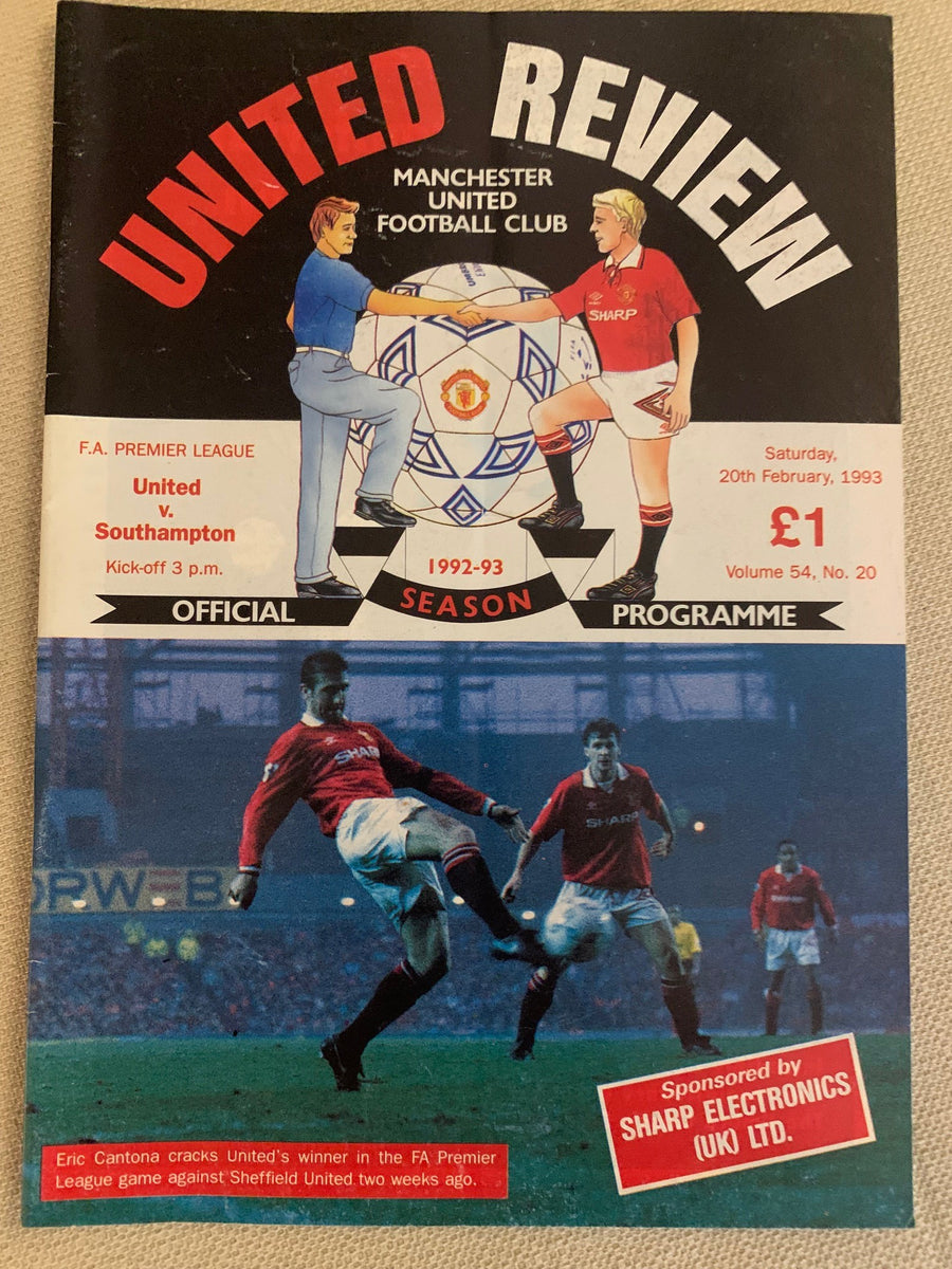 1993-20.02 - MANCHESTER UNITED VS SOUTHAMPTON
