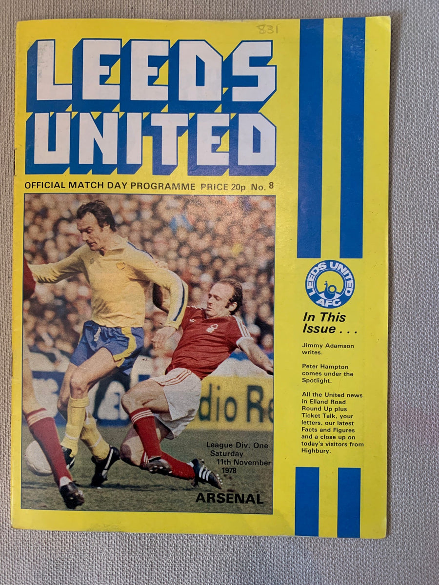 1978-11.11 - LEEDS UNITED VS ARSENAL