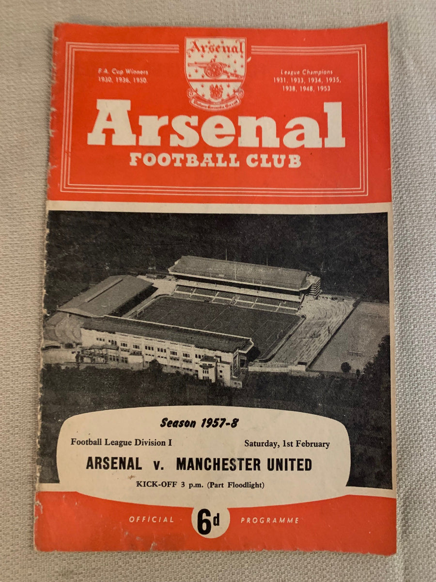 1957/58 - 01.02 - ARSENAL VS MANCHESTER UNITED