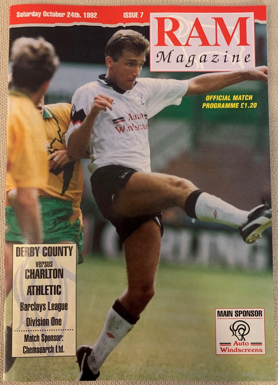 1992-29.02 - DERBY COUNTY VS WATFORD