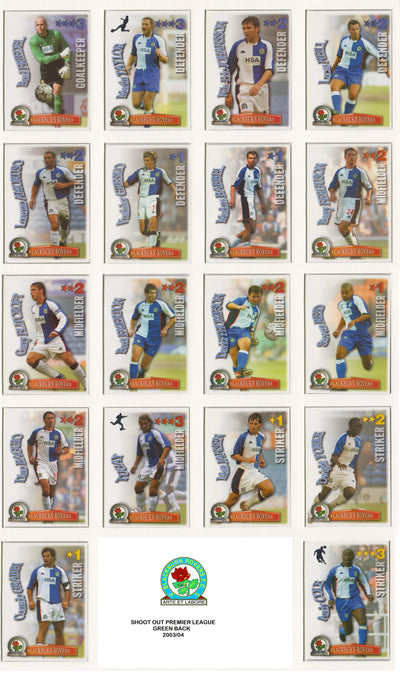 BLACKBURN ROVERS - LOT - SHOOT OUT - 3 ÅRGANGER