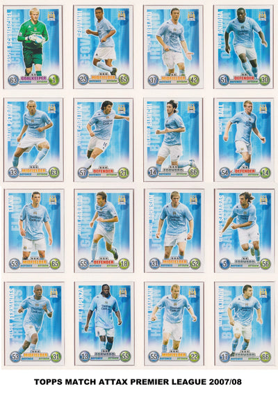 MANCHESTER CITY - "SUPERLOT" - MATCH ATTAX - 9 LAGSETT